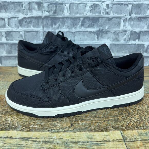 Nike Dunk Low Retro PRM Black Canvas Sail DV7211-001 Mens Size 10 New Rare - Picture 1 of 8